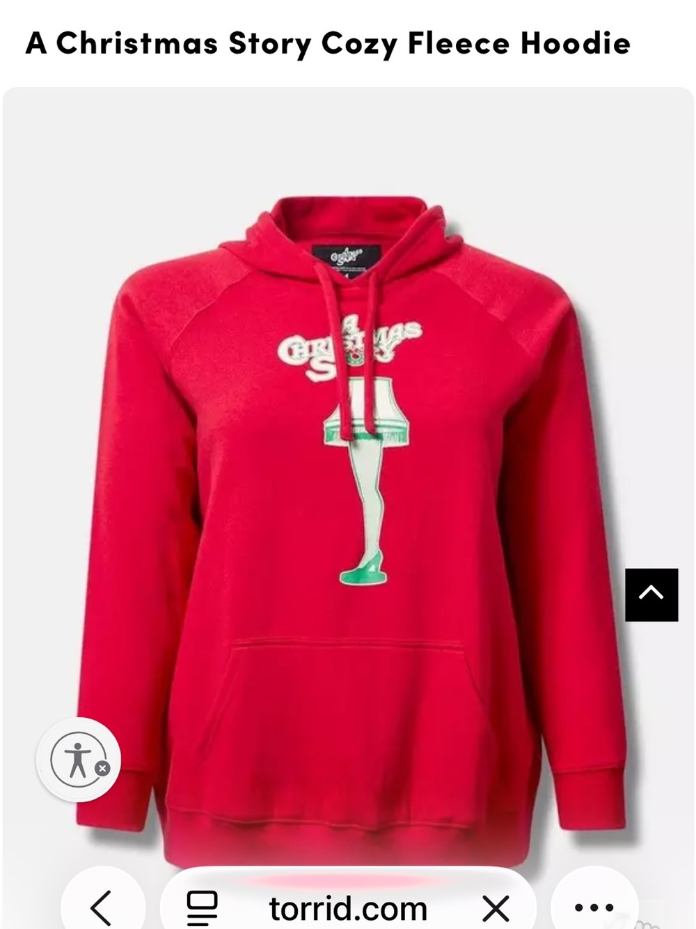 A Christmas Story Red Cozy Fleece Hoodie